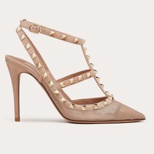 Valentino Garvani Rockstud Ankle Strap Heels